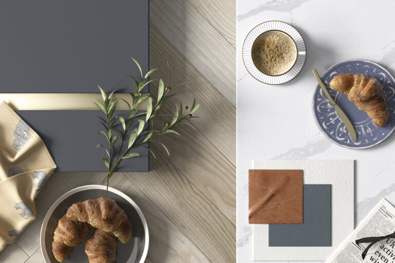 Contemporary kitchen materials and finishes by Rooskey Kitchens